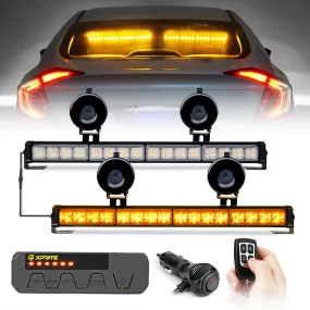 17" Dual LED Directional Traffic Advisor Light Bars | Contract G2 Series