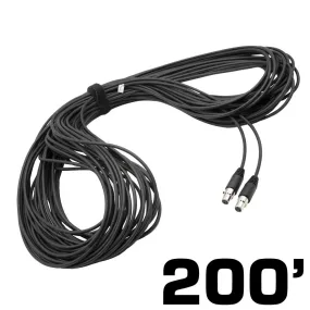 200 Ft 3-Pin to 3-Pin Straight Cord for H85 Linkable Headsets