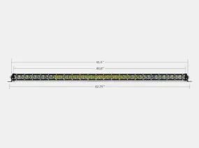 42" Slim Single Row LED Bar (Amber)