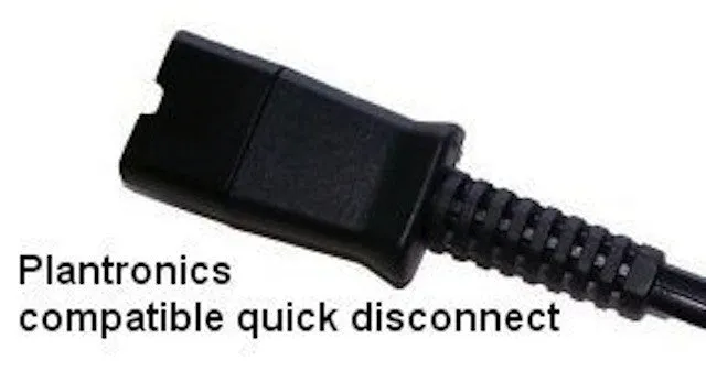 A10 Direct Connect Cord for any Plantronics QD Compatible Headsets