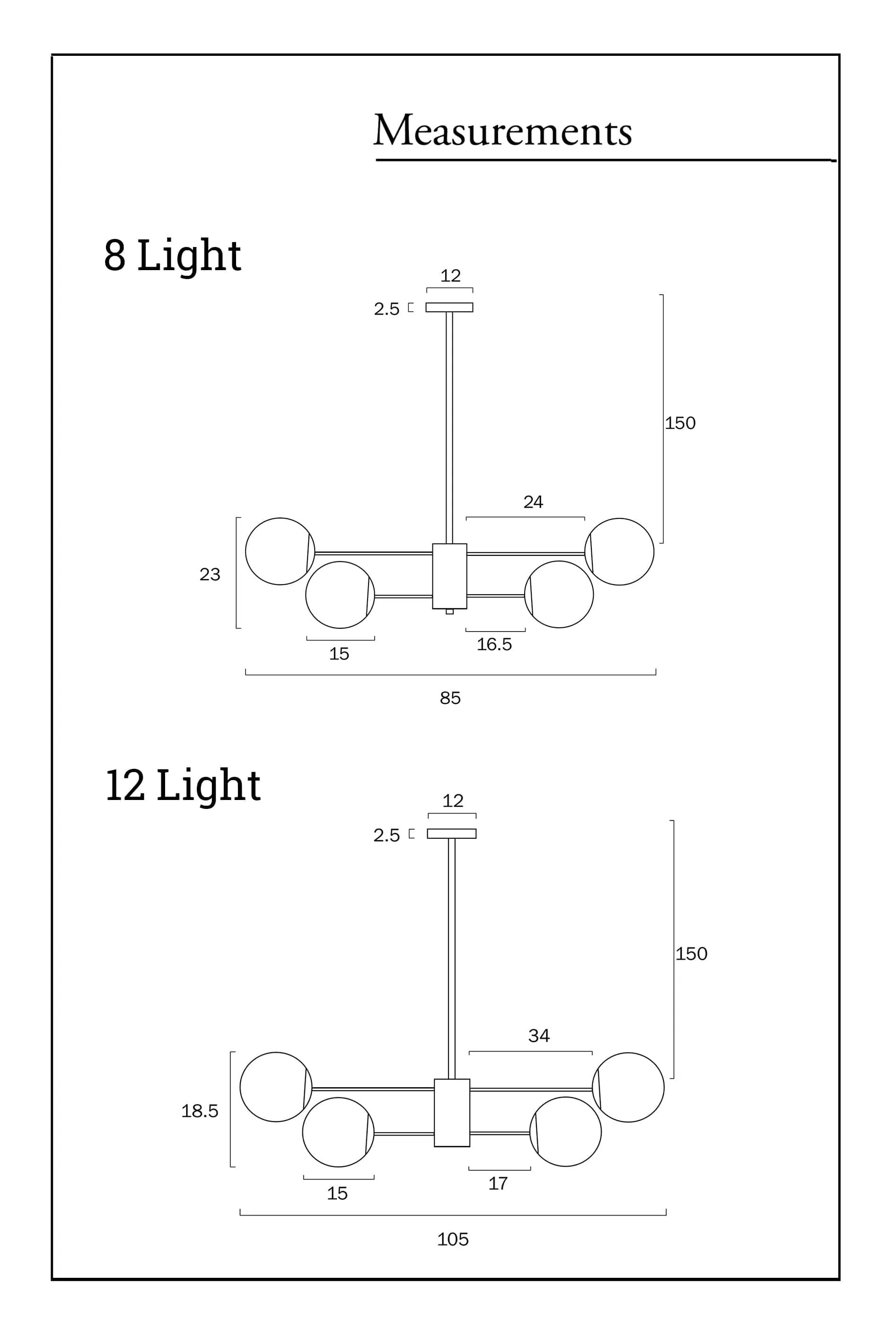 Banff Multi Light Pendant