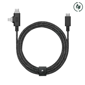 Belt Cable Duo Pro 240W (USB-C to USB-C & Lightning)