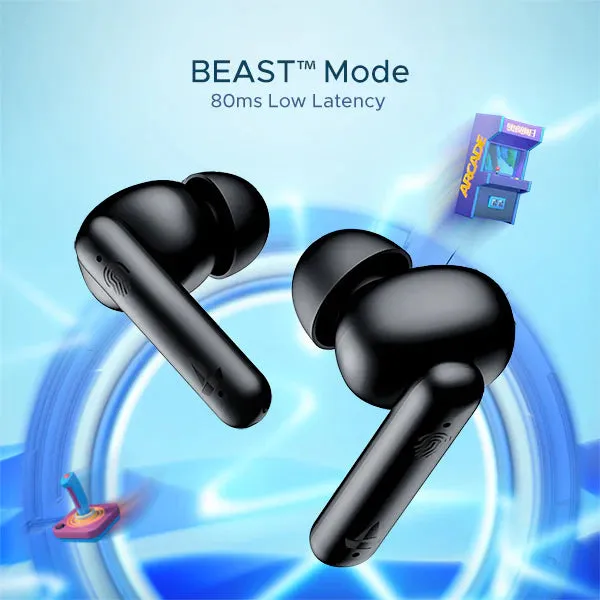 boAt Airdopes 141 Wireless Earbuds with 42 Hours Playback, ENx Technology, BEAST Mode