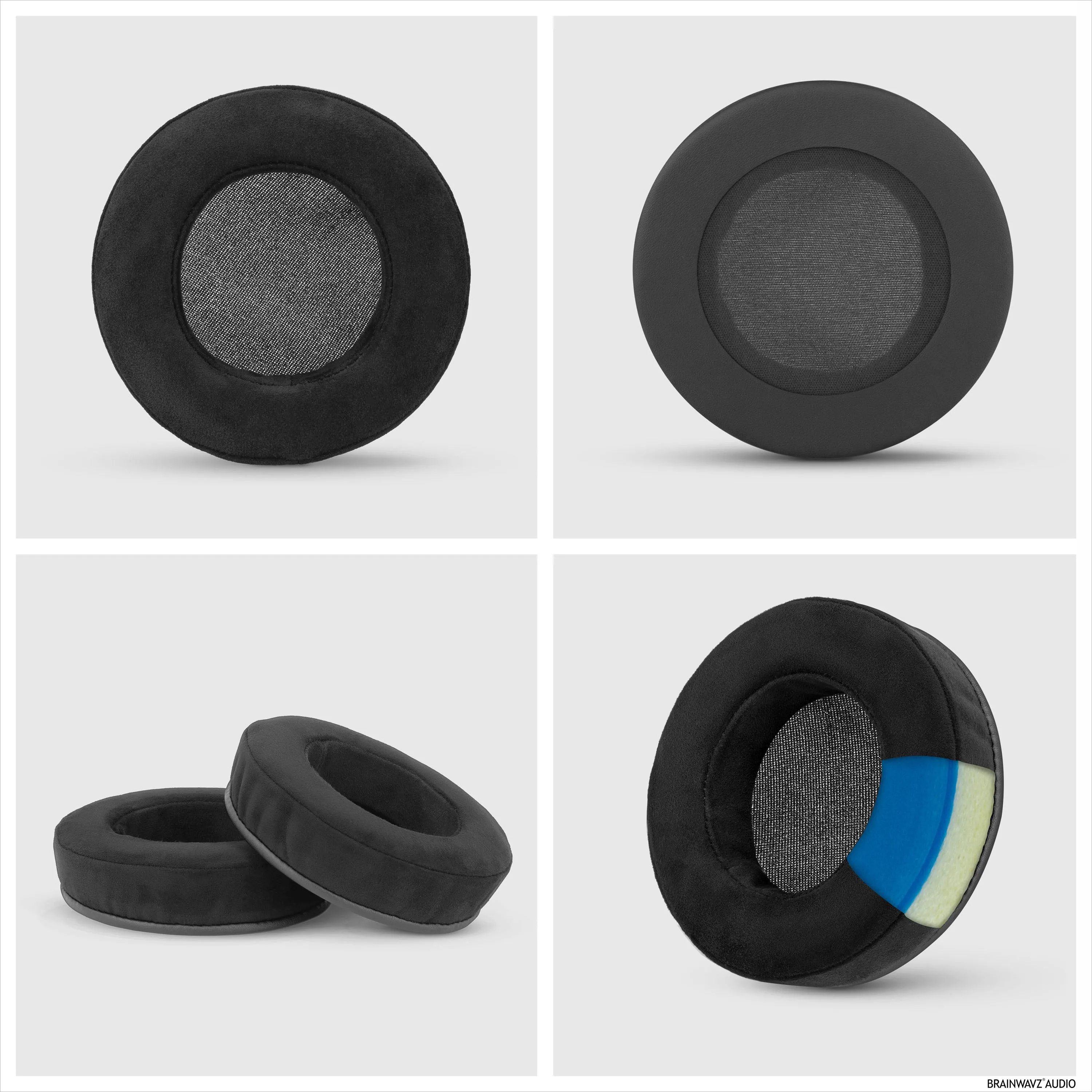 Brainwavz GEL Gaming Earpads - XL - Micro Suede with Memory Foam