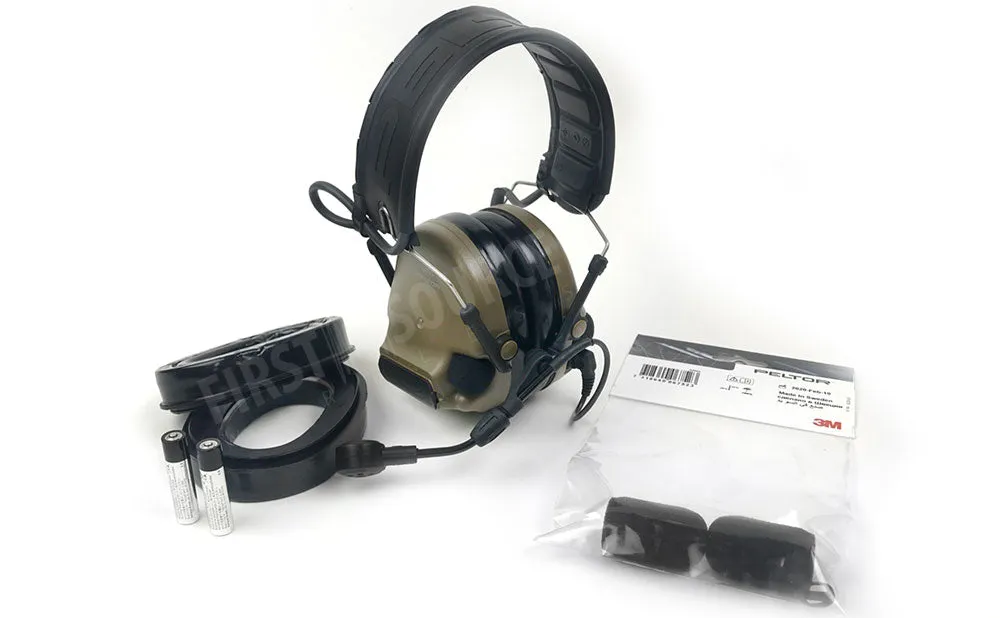 Coyote Brown 3M Peltor Comtac VI NIB Single Comm Headband