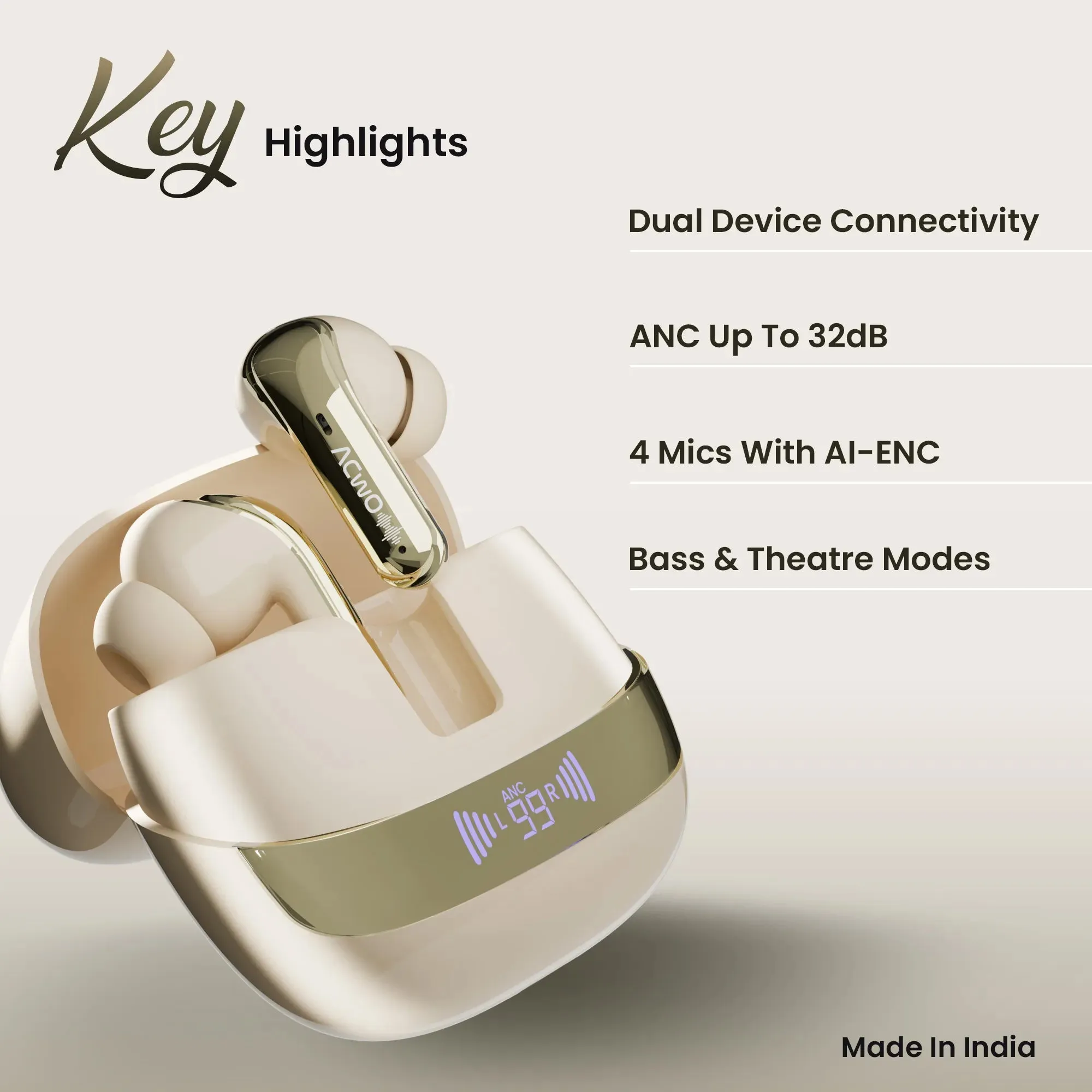 DwOTS 747 TWS Earbuds With Dual Device Connectivity