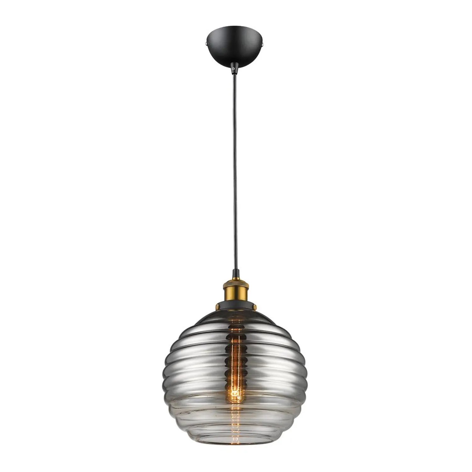 Eva Glass Pendant Light in Smoke or Opal