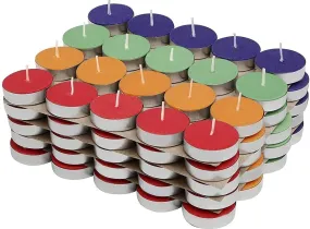 GIRLYZ Attire Colorful Floating Nights Dating Tealight Candle Diwali Navratri Christmas Halloween Home Decoration Birthday Party Religious Ceremony Candle Diya Floating Candles (Pack of 150)