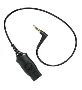 HP Plantronics QD to 3.5MM Connector Cord MO300 for iPhones, Blackberry other cell phones