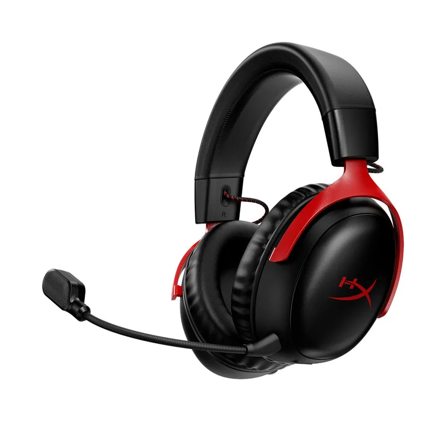 HyperX Cloud III Wireless DTS X Gaming Headset with Signature Comfort | Angled 53mm Drivers | Ultra-Clear Microphone