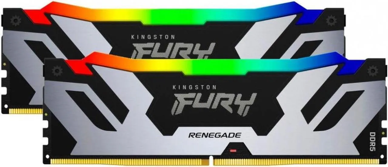 Kingston 48GB Kit (2x24GB) Fury Renegade DDR5 8400MHz CUDIMM Silver Desktop Memory KF584CU40RSAK2-48