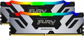 Kingston 48GB Kit (2x24GB) Fury Renegade DDR5 8400MHz CUDIMM Silver Desktop Memory KF584CU40RSAK2-48