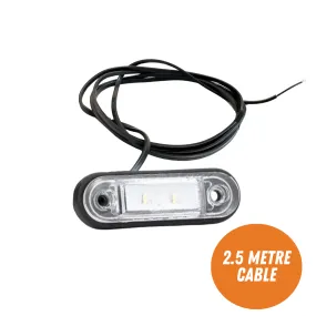 LED Flush Fit Marker Light with Long Cable 2.5m