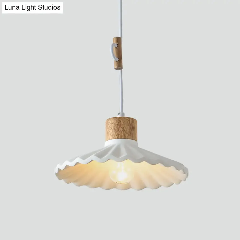 Modern Mini Colorful Pendant Light with Lovely Cement Saucer Shade for Bedroom