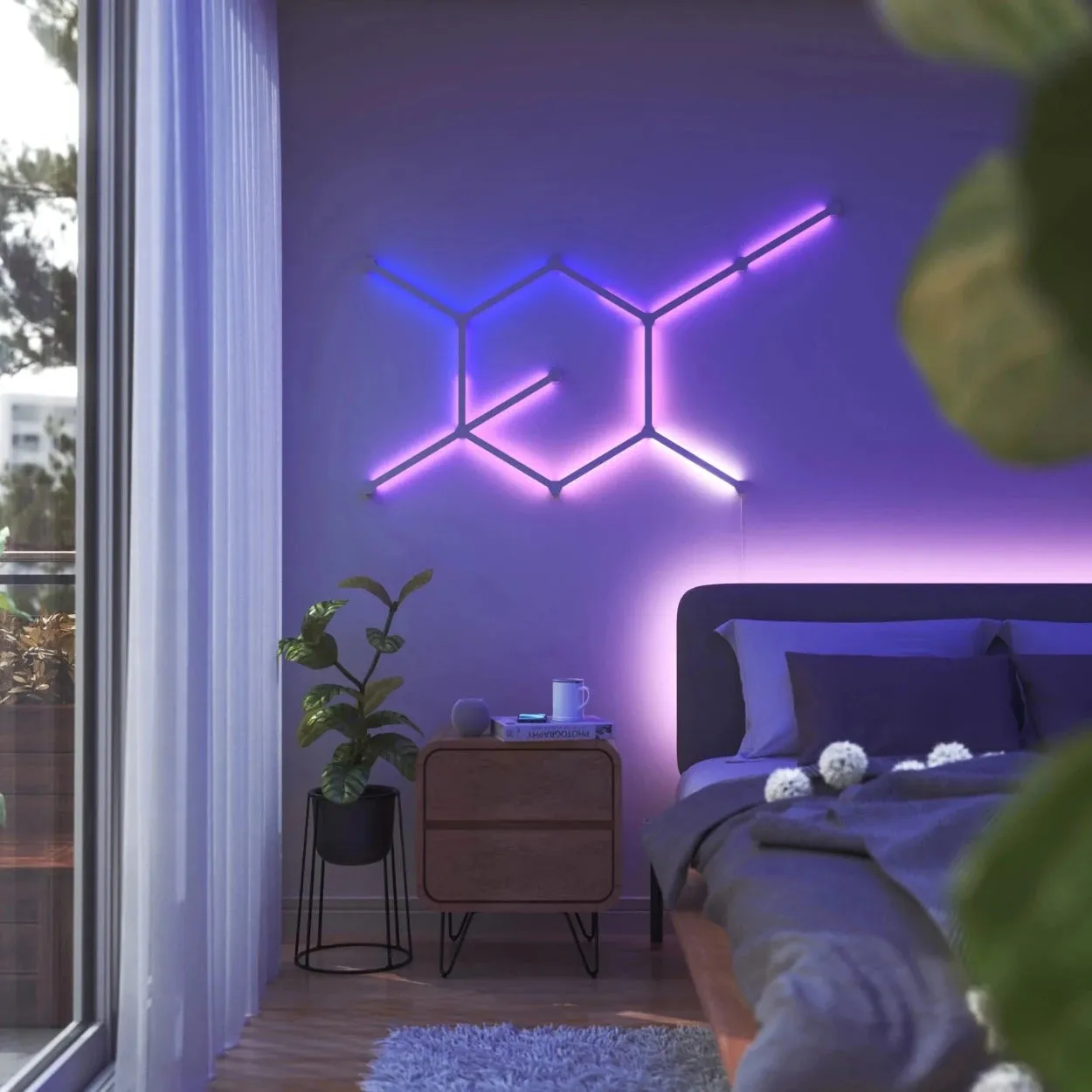 NANOLEAF LINES 60 DEGREES (STARTER KIT) FOR GAMING ROOM AND HOME AUTOMATION