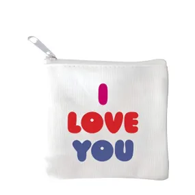 "i love you" mini pouch