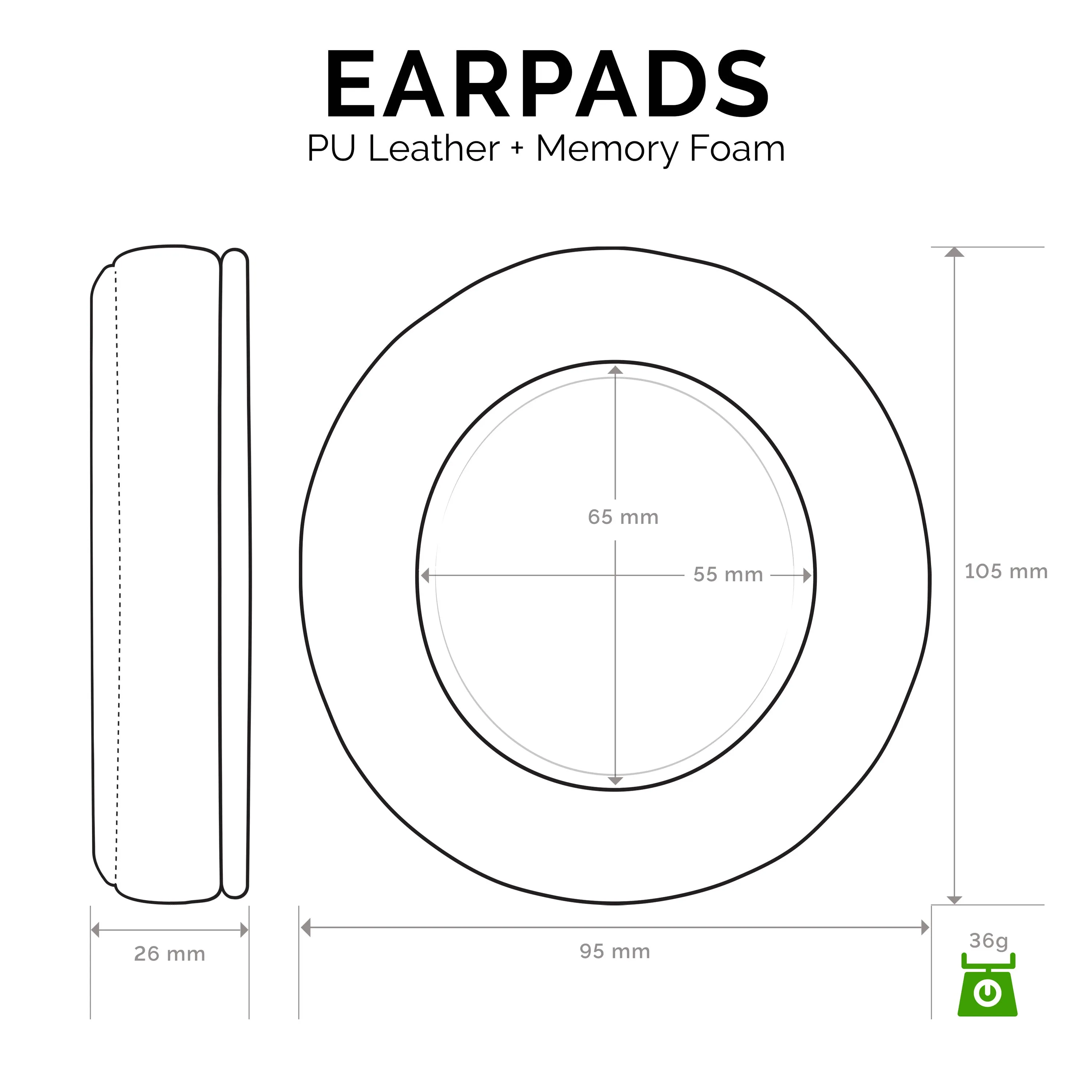 Razer Kraken Replacement Upgraded Premium Earpads