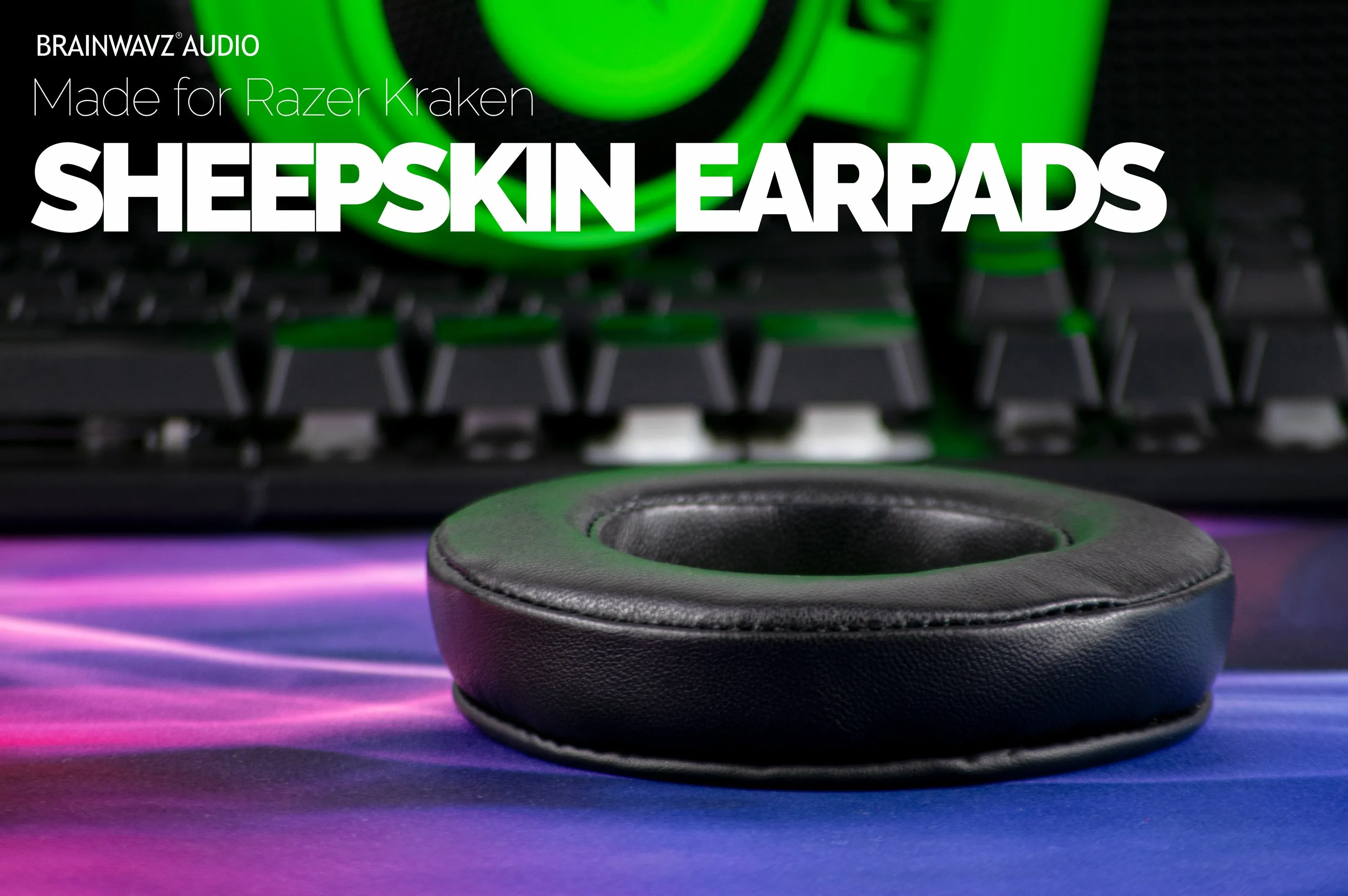 Razer Kraken Sheepskin Leather Replacement Earpads