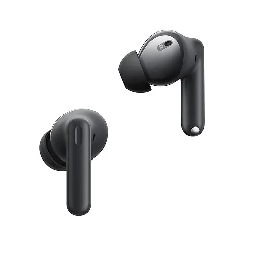 realme Buds T300 Truly Wireless in-Ear Earbuds with 30dB ANC, 360° Spatial Audio Effect, 12.4mm Dynamic Bass Boost Driver with Dolby Atmos Support, Upto 40Hrs Battery and Fast Charging (Stylish Black)