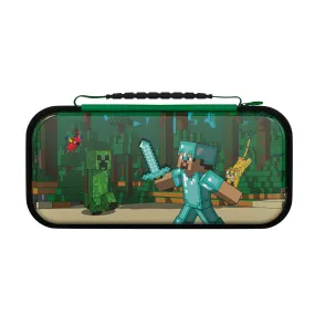 REALMz Travel Case Plus Glow for Nintendo Switch (Minecraft Forest Battle)