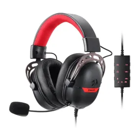 Redragon Over Ear Aurora Gaming Headset Black Rd H376 Br