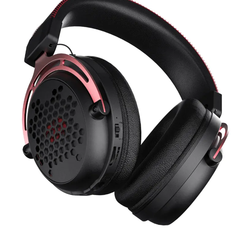 Redragon Over-Ear Diomedes Honeycomb 3.5Mm Aux Gaming Headset - Black