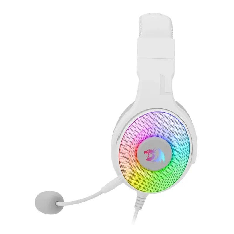 Redragon Over Ear Pandora 2 Usb|Aux Wh Rd H350 W Rgb 1