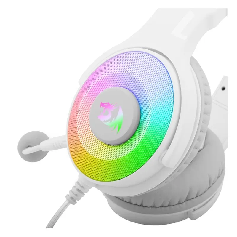 Redragon Over Ear Pandora 2 Usb|Aux Wh Rd H350 W Rgb 1