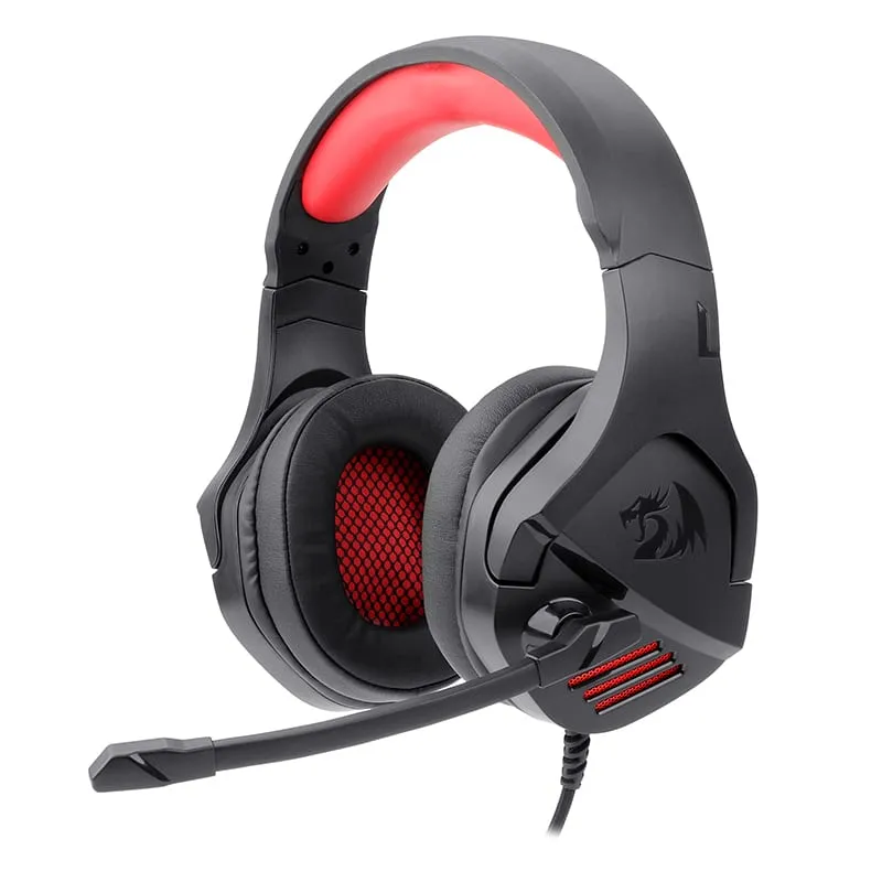 Redragon Over-Ear Theseus Aux Gaming Headset - Black