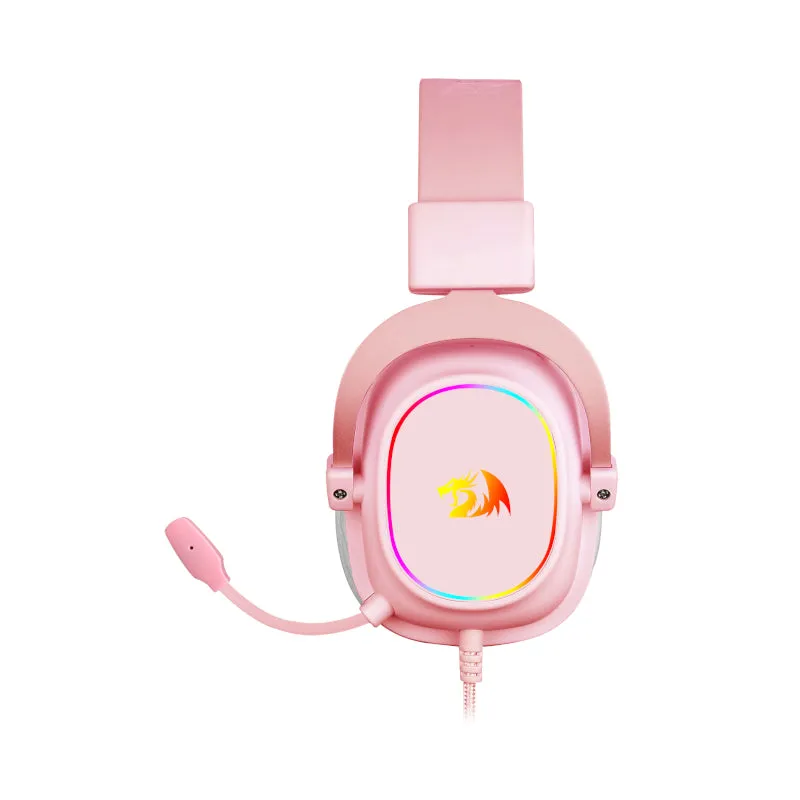 Redragon Over-Ear Zeus-X Usb Rgb Gaming Headset - Pink