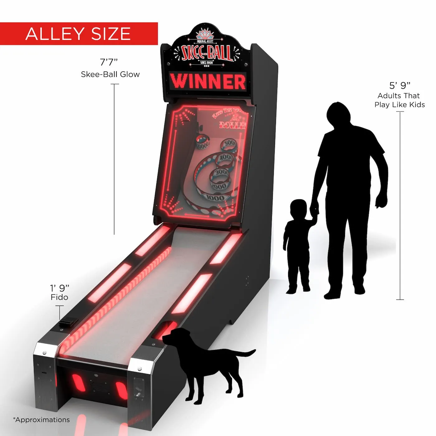 Skee-Ball Home Arcade Glow