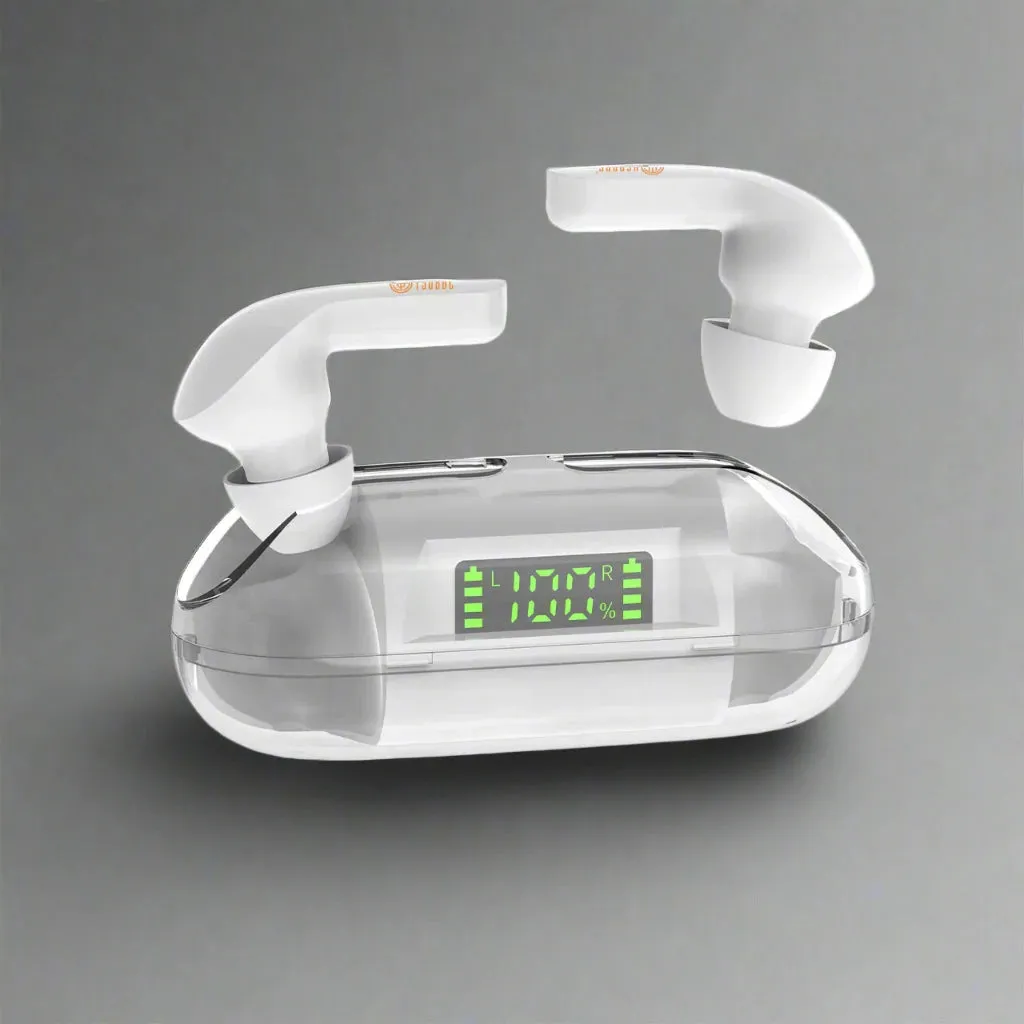 T33 TWS LCD Transparent In-Ear Headphones