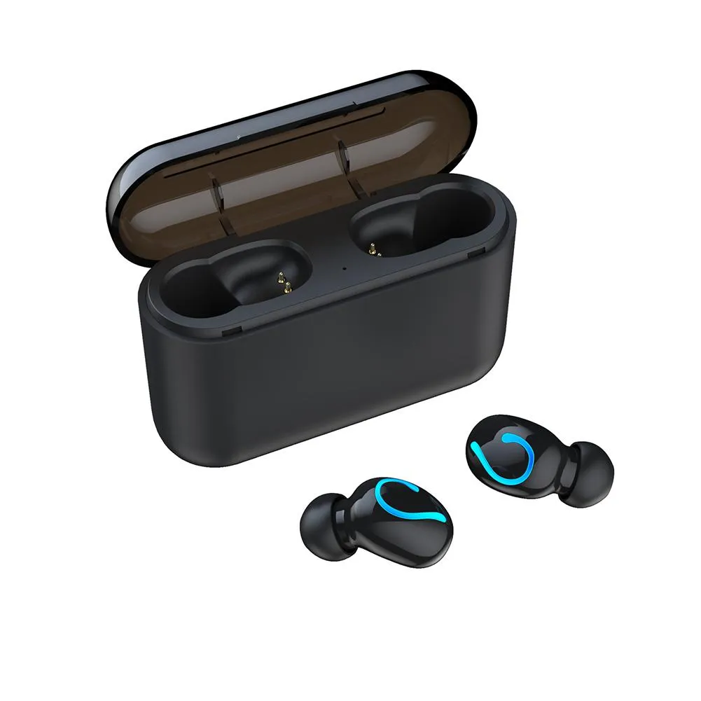 TWS Stereo Bluetooth 5.0 Earphone Charging Warehouse Gaming Ear Phone Airbud with Mic for iPhone Android Smart Phone