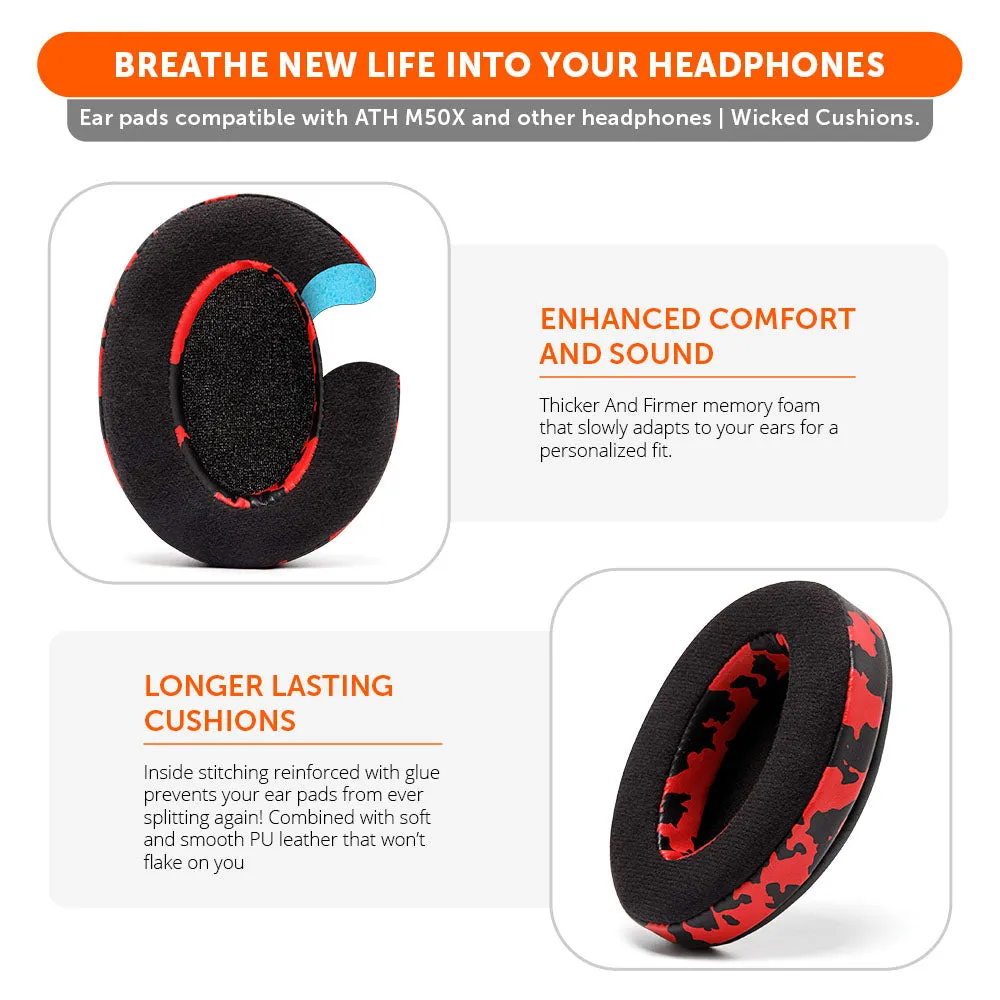 Upgraded Gaming Earpads - Hybrid Velour