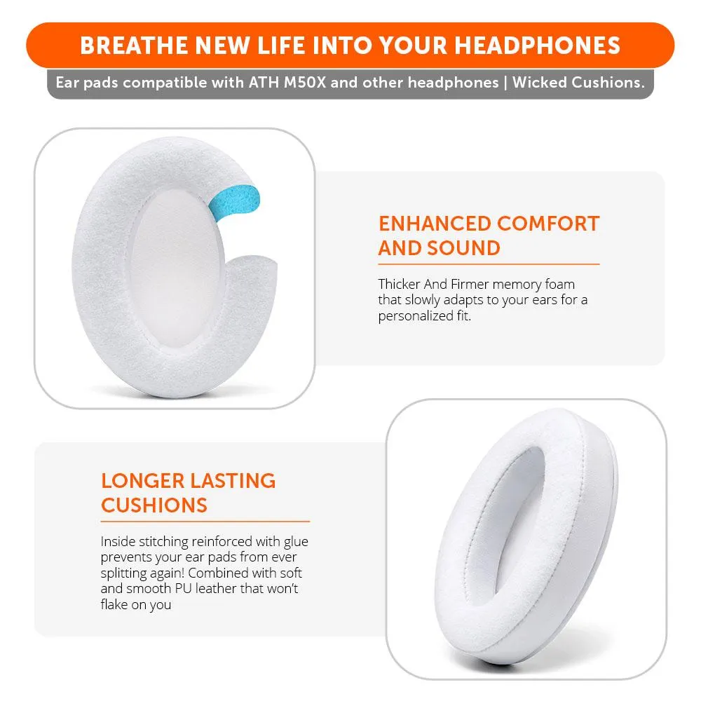 Upgraded Gaming Earpads - Hybrid Velour