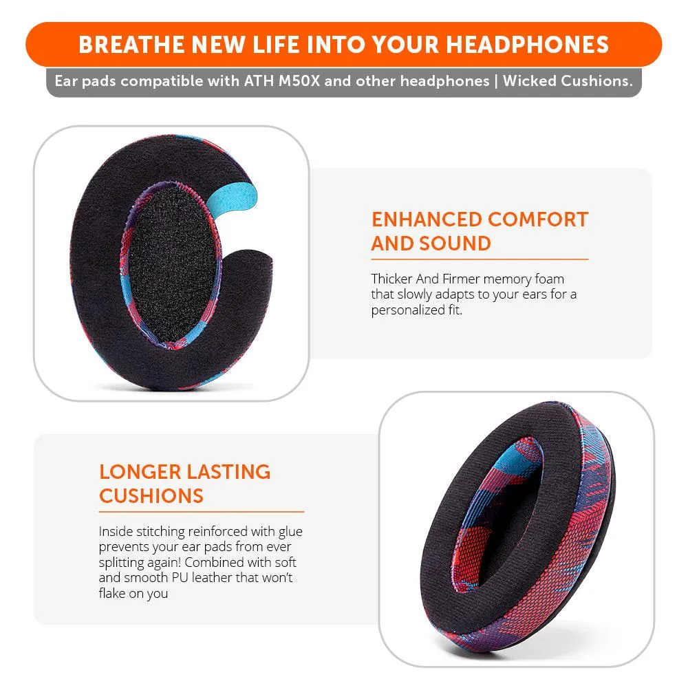 Upgraded Gaming Earpads - Hybrid Velour