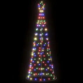 vidaXL Christmas Tree Light Cone 200 LEDs Colorful 182 cm