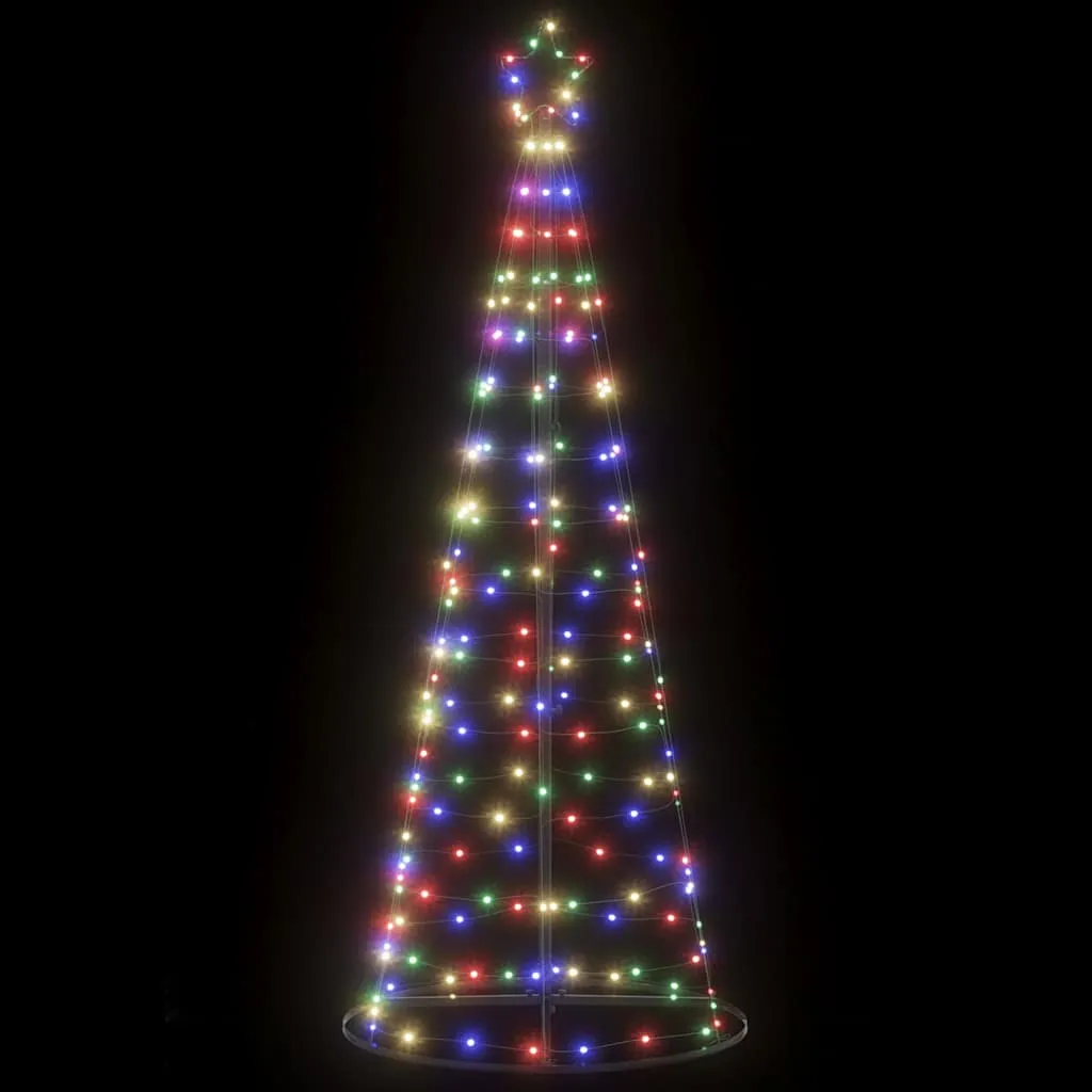 vidaXL Christmas Tree Light Cone 200 LEDs Colorful 182 cm