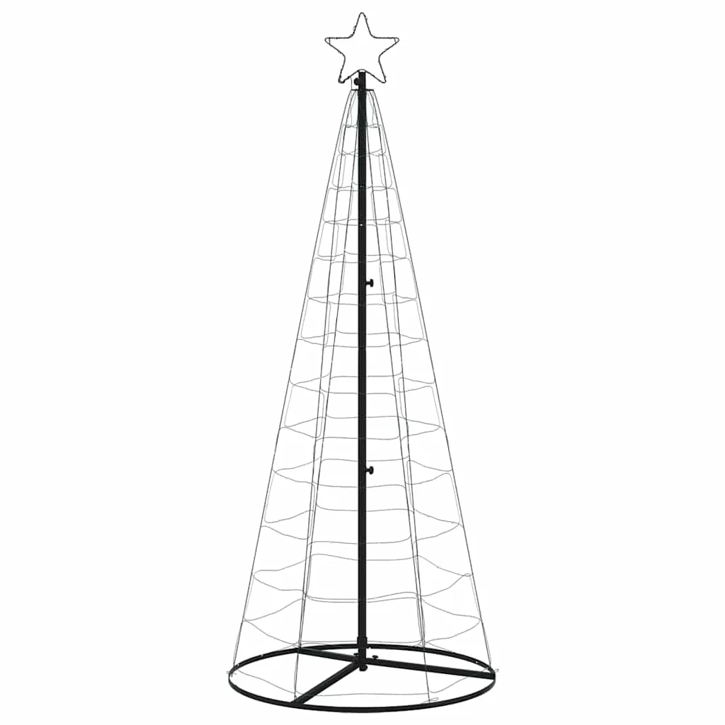 vidaXL Christmas Tree Light Cone 200 LEDs Colorful 182 cm