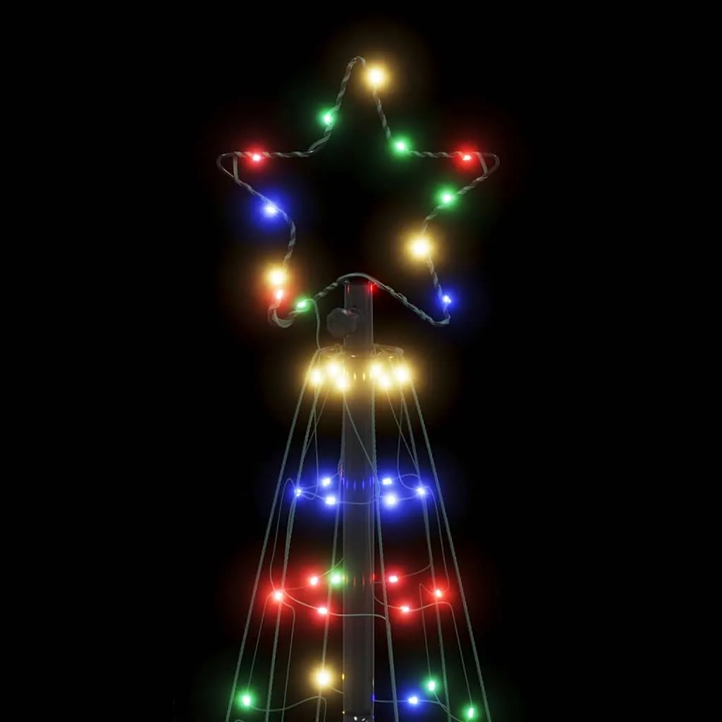 vidaXL Christmas Tree Light Cone 200 LEDs Colorful 182 cm