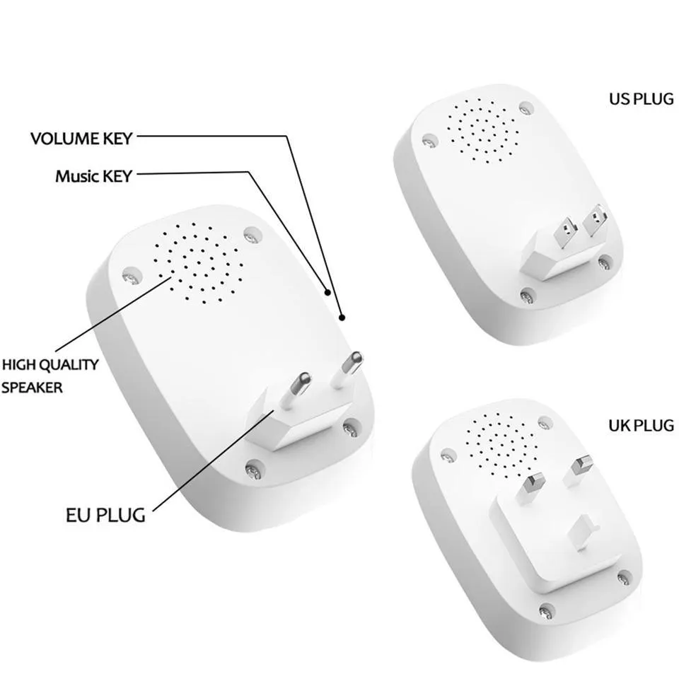 Waterproof Cordless Wireless Doorbell